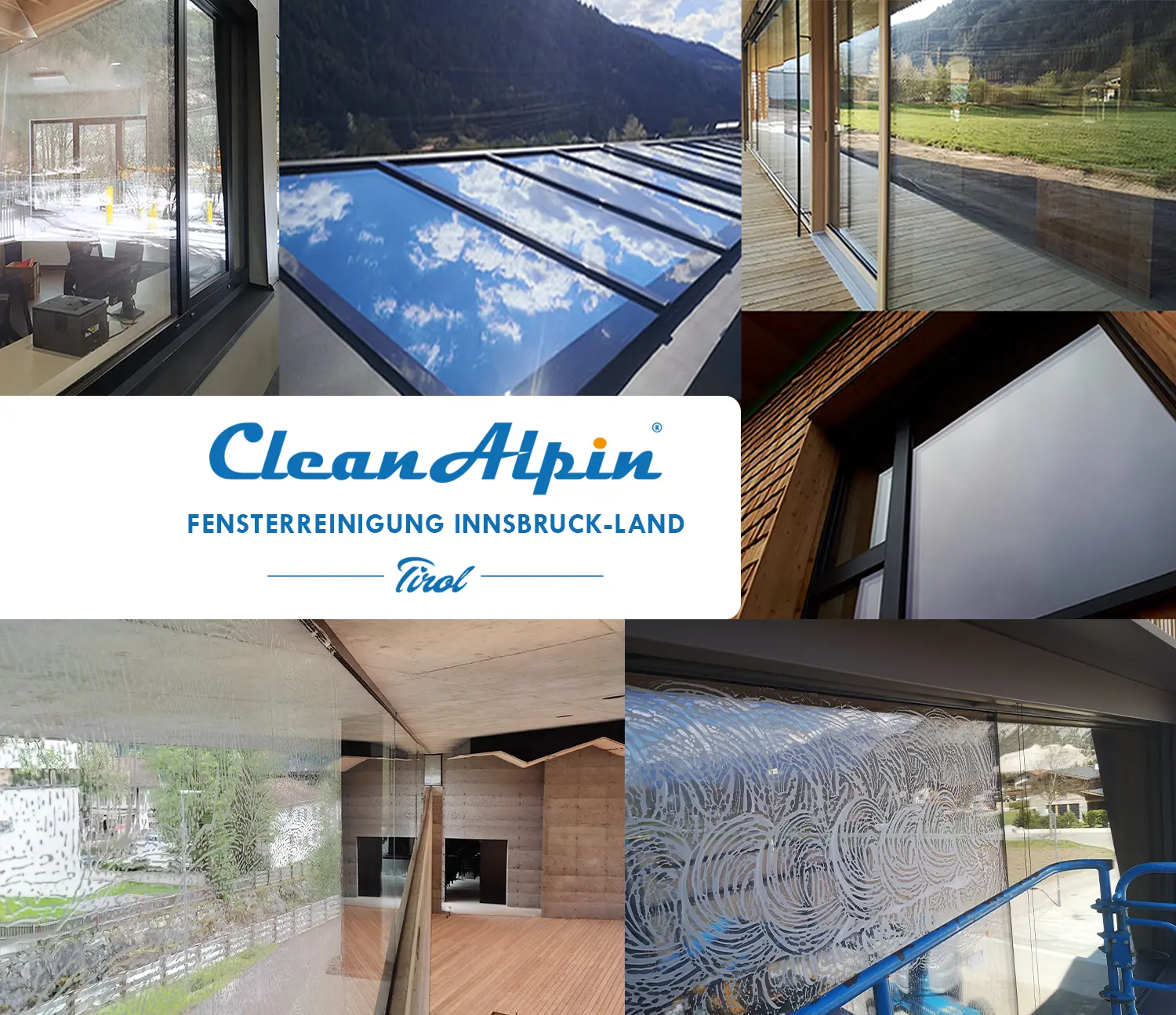 Professionelle Fensterreinigung von CleanAlpin in Innsbruck-Land Fensterreinigung Innsbruck-Land - CleanAlpin